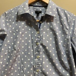 Cotton Button Front Shirt.